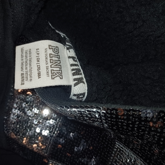 RARE HTF VS PINK limited edition oversize small checkered hoodie - Picture 8 of 14